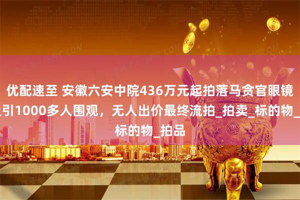 优配速至 安徽六安中院436万元起拍落马贪官眼镜，吸引1000多人围观，无人出价最终流拍_拍卖_标的物_拍品